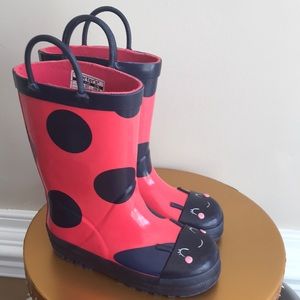 Carter Lady Bug Rain Boots